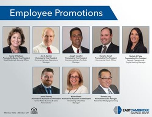 Headshots of promoted employees
