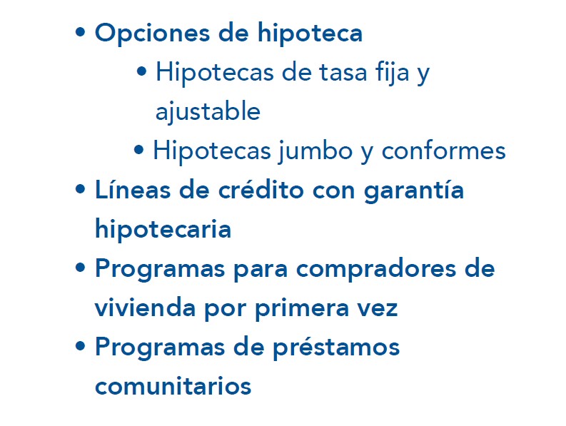 Home Loans in Spanish