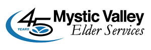 Mystic Valley Elder Services 45th Anniversary Logo